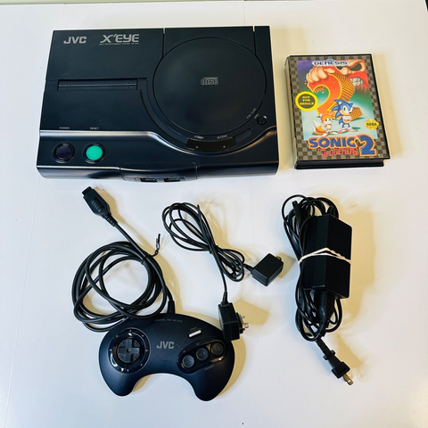 JVC X'EYE Console Sega Genesis CD with JVC Controller & JVC RF cable, Sonic Game