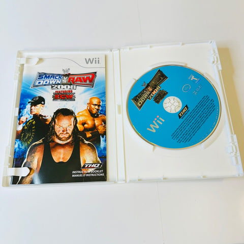 WWE Smack Down vs. Raw 2008 Featuring ECW (Nintendo Wii) CIB, Complete, Mint!
