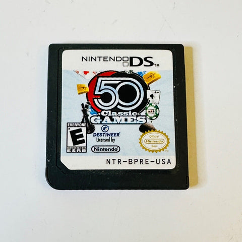 50 Classic Games (Nintendo DS, 2009) Cartridge