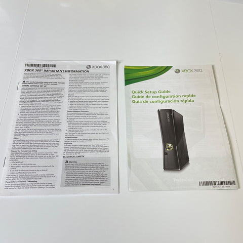 Xbox 360 Quick Setup Guide Manual