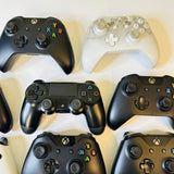 Lot Of 11 Controllers for Xbox One & PlayStation 4 PS4 - For Parts Only, AS IS!