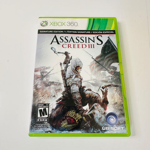 Assassin's Creed 3 (Xbox 360) CIB, Complete, Discs Surfaces Are As New!