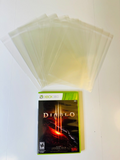 35x Resealable Protective Game Case Sleeves for Xbox 360 Games Sleeve