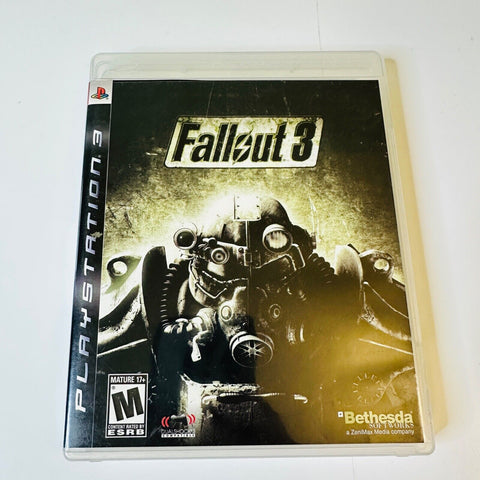 Fallout 3 (Sony PlayStation 3, 2008) PS3, CIB, Complete, VG