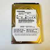 TOSHIBA MK2555GSX 250GB 5400RPM 8MB Cache 2.5" SATA  Internal Hard Drive.
