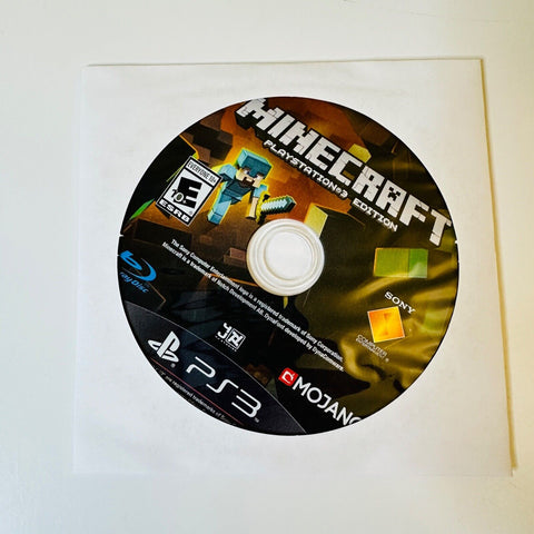 Minecraft (PlayStation 3, PS3 2014) Disc