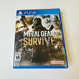 Metal Gear Survive (Sony PlayStation 4, 2018) CIB, Complete, VG