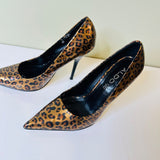 ALDO Women's Heels Size  Leopard Print Patent Leather Shoes 38 and Matching Bag