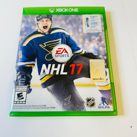 NHL 17 (Microsoft Xbox One, 2016) CIB, Complete, VG