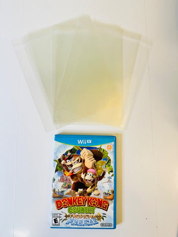 25x Resealable Protective Game Case Sleeves for Nintendo Wii U Games Sleeve