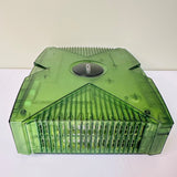 Microsoft Original Xbox Halo Special Edition Green has games loaded Read Please!