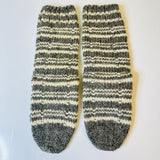 Hand Knit 100% Pure Sheep Wool Socks, Knit in Zlatibor Serbia, Ships from Canada