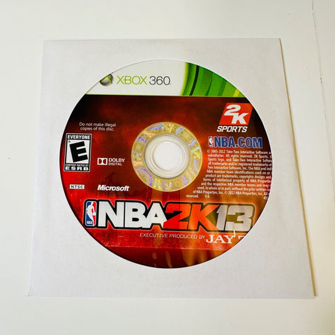 NBA 2K13 (Microsoft Xbox 360, 2012) Disc Surface Is As New!