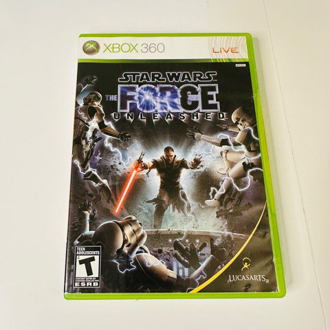 Star Wars: The Force Unleashed (Xbox 360) CIB, Complete, Disc Surface Is As New