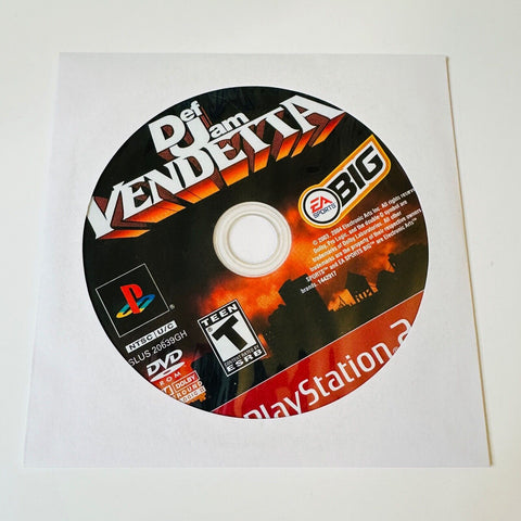 Def Jam Vendetta (Sony PlayStation 2, 2003) PS2, Disc Surface Is As New!