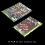 10x Resealable Protective Game Case Sleeves for Xbox 360 Games Sleeve