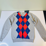 Zara Boys Argyle V-neck Sweater Sz 13-14, Brand New with Tag!