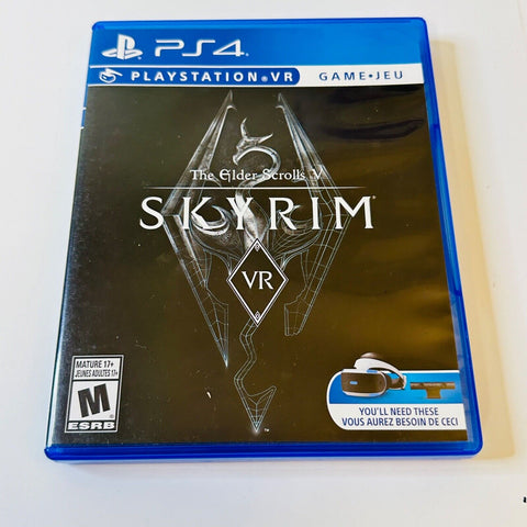 The Elder Scrolls V: Skyrim VR (Sony PlayStation 4, 2017) CIB, Complete, VG