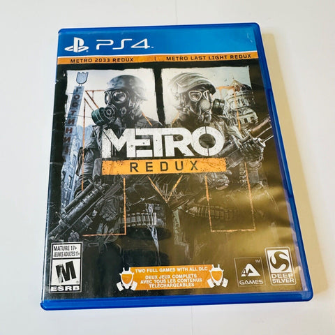 Metro Redux (Sony PlayStation 4, 2014) CIB