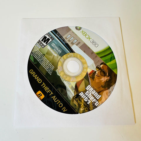 Grand Theft Auto: Episodes From Liberty City (Xbox 360) Disc Surface Is As New!