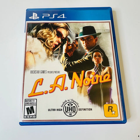 L.A. Noire (Sony PlayStation 4, 2017) PS4, CIB, Complete, VG