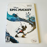 Disney Epic Mickey (Nintendo Wii, 2010) CIB, Complete, Disc Surface Is As New!