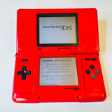 Nintendo NTR-001 Nintendo DS Red Console Tested and Working, No charger!