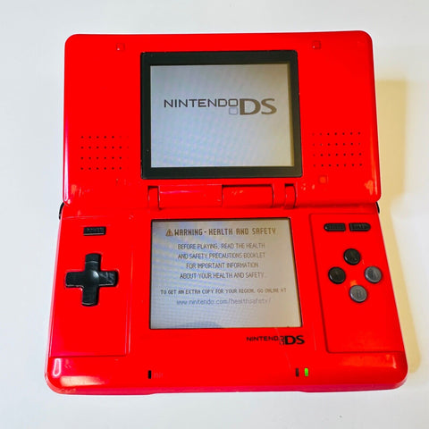 Nintendo NTR-001 Nintendo DS Red Console Tested and Working, No charger!