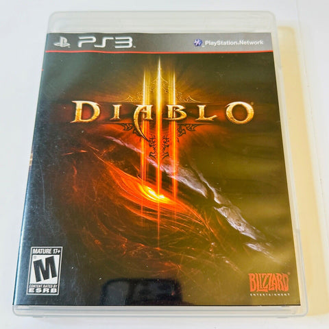 Diablo III 3 (Sony PlayStation 3 , 2013) PS3, CIB, Complete, VG