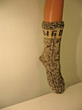 Hand Knit 100% Pure Sheep Wool Socks, Knit in Zlatibor Serbia, Ships from Canada