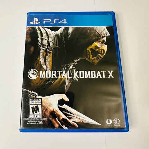 Mortal Kombat X (Sony PlayStation 4, PS4 2015) CIB, Complete, VG