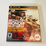 Medal of Honor Warfighter Limited Edition (PlayStation 3, PS3) CIB, VG