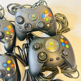 Lot Of 9  Xbox Original Controllers No Breakaway cable - For Parts Only, AS IS!