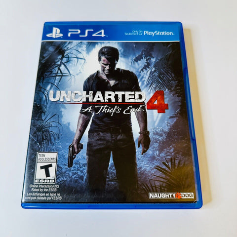 Uncharted 4 A Thiefs End (PlayStation 4, PS4) PS4, CIB, Complete, VG