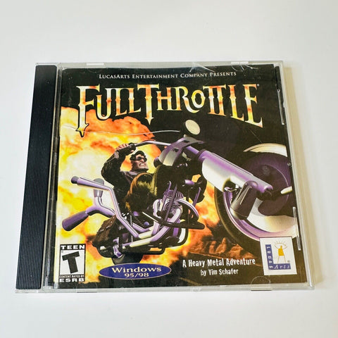 Full Throttle (PC, 1995) Windows 95/98, Disc Surface Is As New!