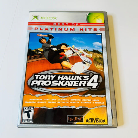Tony Hawk's Pro Skater 4 (Xbox 2003) CIB, Complete, Disc Surface Is As New!