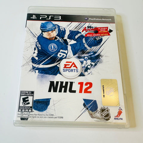 NHL 12 PS3 (Sony PlayStation 3, 2011) CIB, Complete, VG