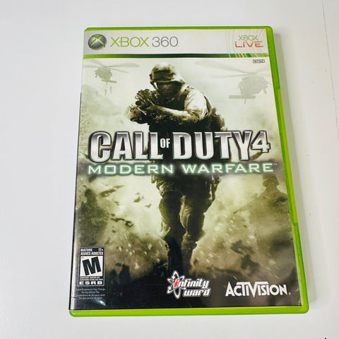 Call of Duty 4 Modern Warfare (Xbox 360) CIB, Complete, Disc Surface Is As New!