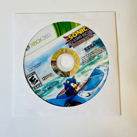 Sonic & All-Stars Racing Transformed (Xbox 360) CIB Complete w/ Manual