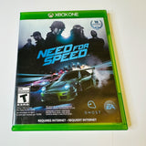 Need for Speed (Microsoft Xbox One, 2015)  CIB, Complete, VG