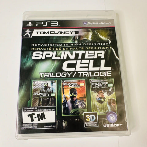 Tom Clancy's Splinter Cell: Trilogy (PlayStation 3, PS3) CIB, Complete, VG