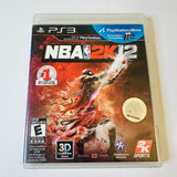 NBA 2k12 PS3 (Sony PlayStation 3, 2012) CIB, Complete, VG