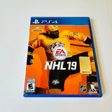 NHL 19 - Standard Edition (Sony PlayStation 4, PS4 2018) CIB, Complete, VG