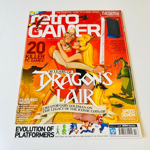Retro Gamer Magazine 30 Years Of Dragon's Lair Issue 114