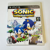 Sonic Generations (Sony PlayStation 3, PS3, 2011) CIB, Complete