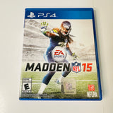 Madden NFL 15 (Sony PlayStation 4, 2014) CIB, Complete, VG