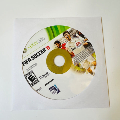 FIFA Soccer 11 (Microsoft Xbox 360, 2010) Disc Surface Is As New!