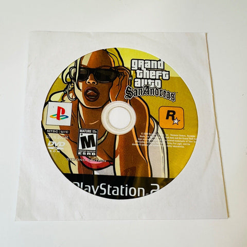 Grand Theft Auto: San Andreas ( PlayStation 2, PS2 ) Disc Surface Is As New!
