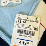 Zara Boys Argyle V-neck Sweater Sz 13-14, Brand New with Tag