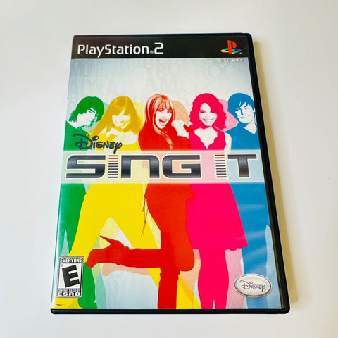 Disney Sing It (PlayStation 2, 2008 PS2) CIB, Complete, Disc Surface Is As New!